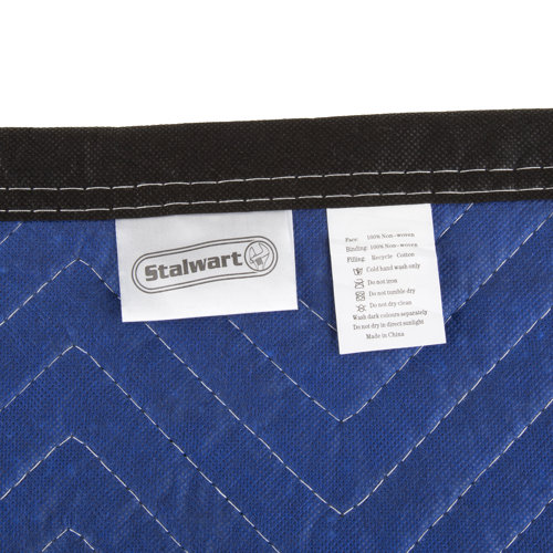 Stalwart Moving Blanket HeavyDuty Reusable Quilted Furniture Pad or